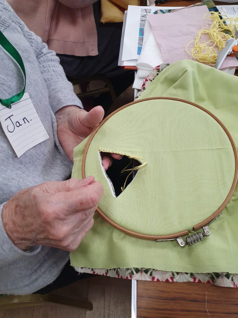 Making holes to create texture